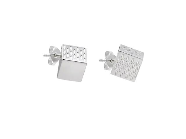 Louis Vuitton Louis Vuitton LV Cube Earrings Silver Sterling Silver - view 2