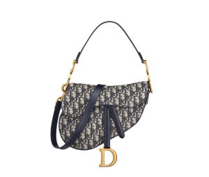 Buy Dior Saddle Bag With Strap In Blue Dior Oblique Jacquard With Gold Hardware at Sasom – Authentic and Ready to Ship