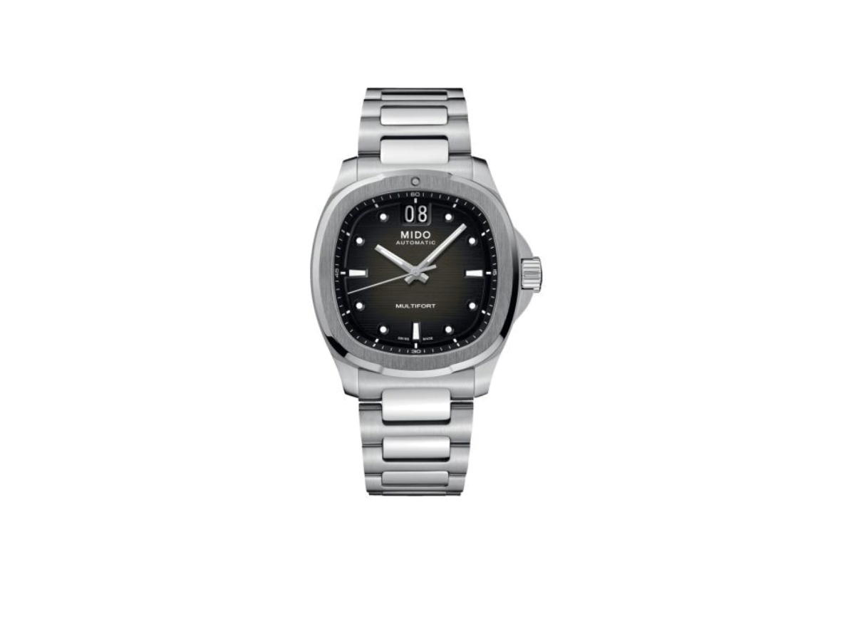 Mido Mido Multifort TV Big Date Stainless Steel Grey