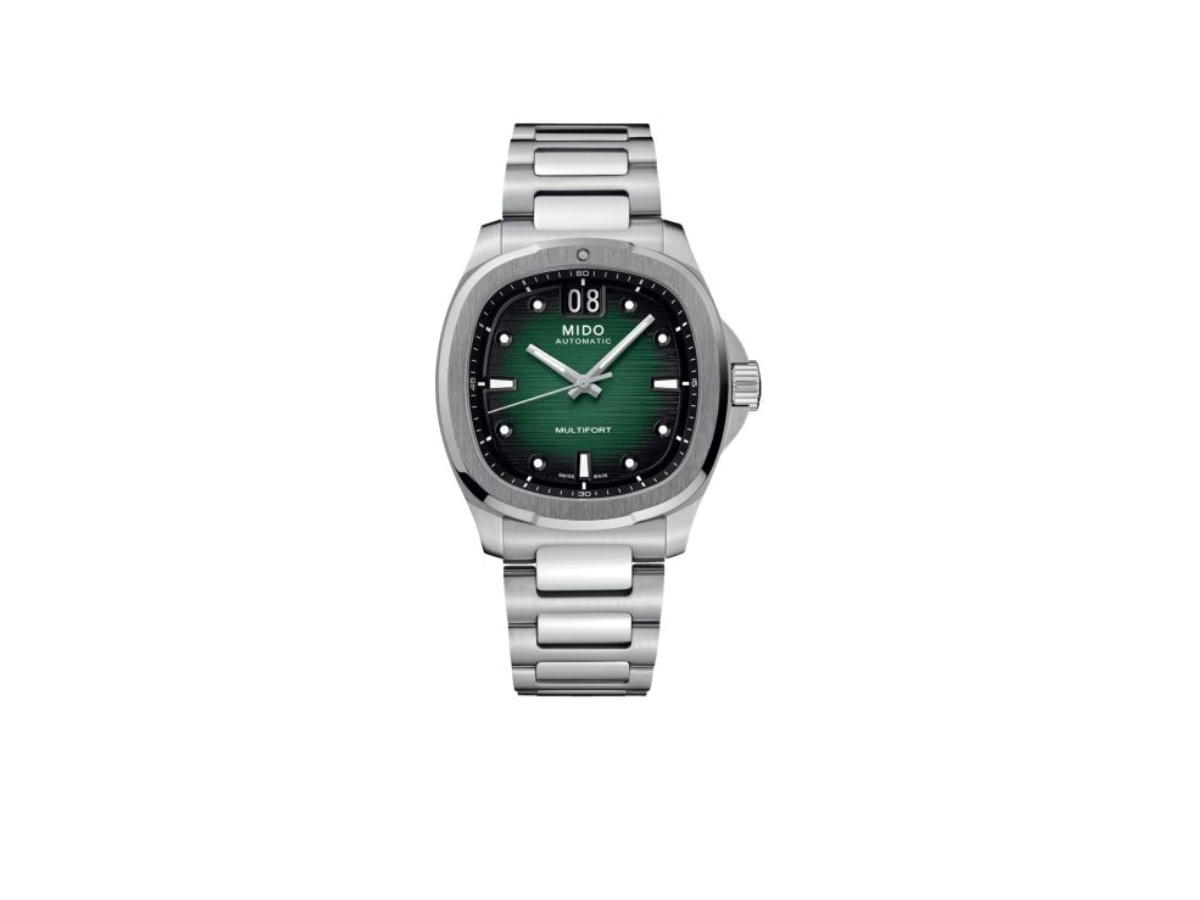 Mido Mido Multifort TV Big Date Stainless Steel Green