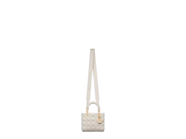 Dior Dior Small Lady Dior My ABCDior Bag Latte Cannage Grained Calfskin - view 5