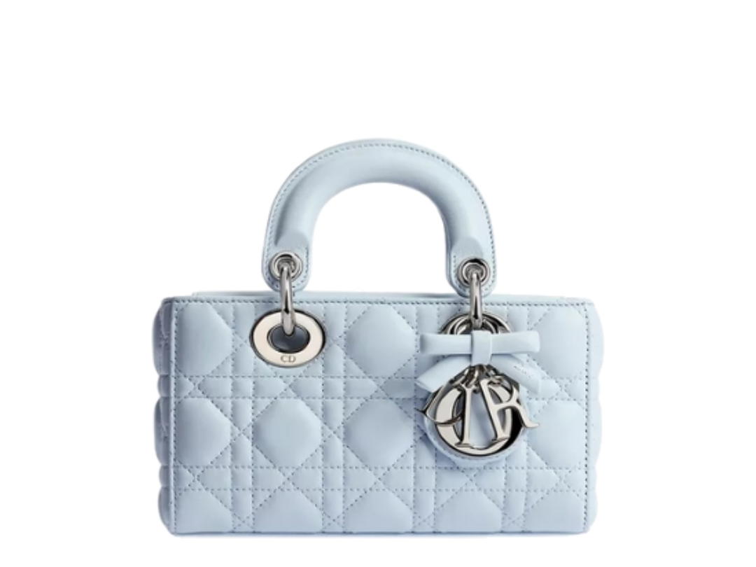 Dior Dior Mini Lady D-Joy Bag Ice Blue Cannage Lambskin