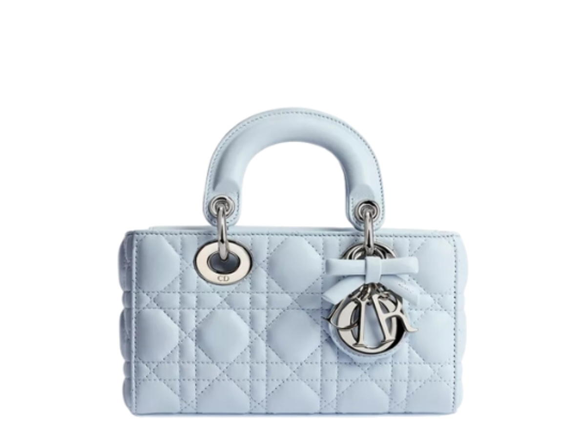 Dior Dior Mini Lady D-Joy Bag Ice Blue Cannage Lambskin
