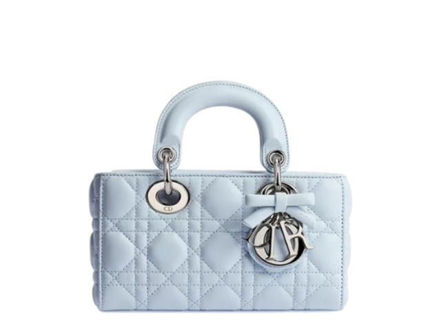 Dior Dior Mini Lady D-Joy Bag Ice Blue Cannage Lambskin - view 1