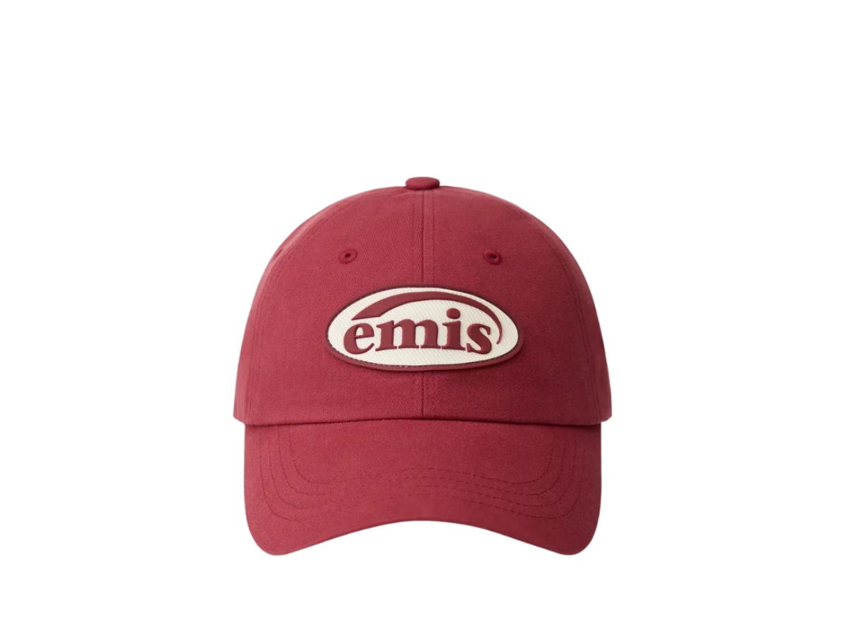Emis Emis Rubber Patch Ball Cap Red