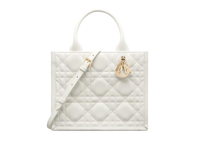 Dior Dior Small Book Tote Latte Macrocannage Calfskin - view 1