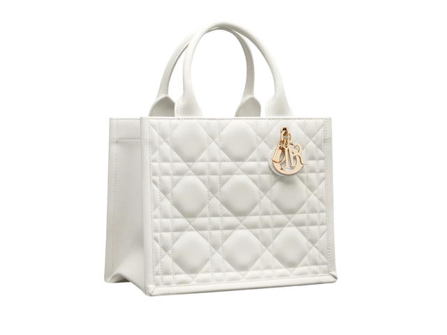 Dior Dior Small Book Tote Latte Macrocannage Calfskin - view 3