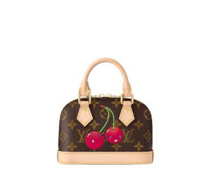 Buy Louis Vuitton x Takashi Murakami Nano Alma In Brown Monogram Cherry Coated Canvas With Gold Hardware at Sasom – Authentic and Ready to Ship