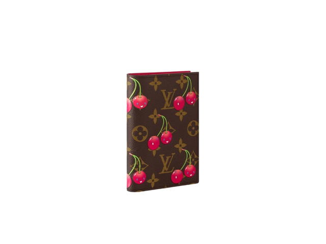Louis Vuitton Louis Vuitton X Takashi Murakami Passport Cover Monogram Cherry Canvas - view 2