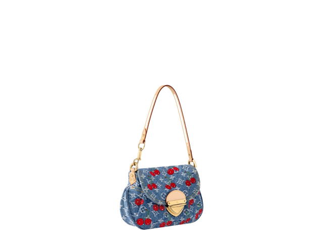 Louis Vuitton Louis Vuitton X Murakami Sunset Bag In Monogram Cherry Denim With Gold Hardware Denim - view 2