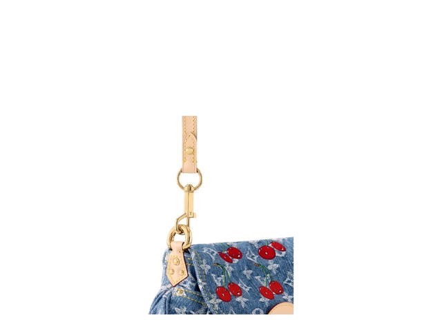 Louis Vuitton Louis Vuitton X Murakami Sunset Bag In Monogram Cherry Denim With Gold Hardware Denim - view 5