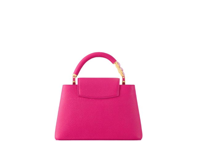 Louis Vuitton Louis Vuitton x Takashi Murakami Capucines BB In Pink Taurillon Leather With Gold Hardware - view 2