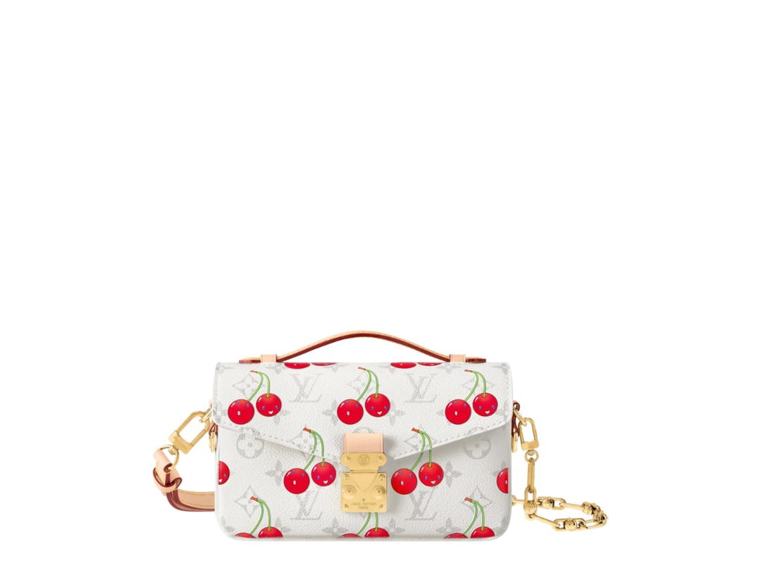 Louis Vuitton Louis Vuitton X Takashi Murakami Cherry Pochette Métis East West White