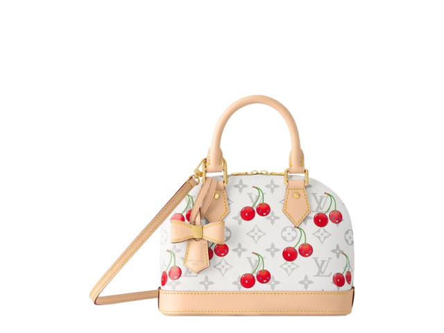 Louis Vuitton Louis Vuitton x Takashi Murakami Alma BB  In Monogram Cherry Coated Canvas With Goold Hardware - view 1