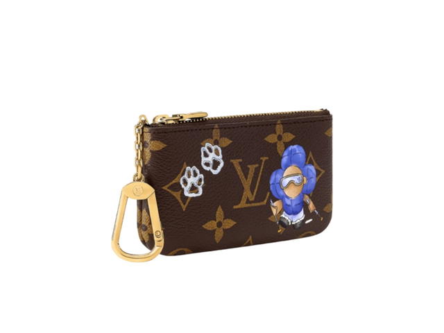 Louis Vuitton Louis Vuitton Key Pouch Monogram Blue Frost - view 2