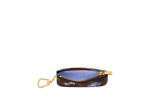 Louis Vuitton Louis Vuitton Key Pouch Monogram Blue Frost - view 3