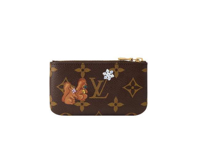 Louis Vuitton Louis Vuitton Key Pouch Monogram Blue Frost - view 4