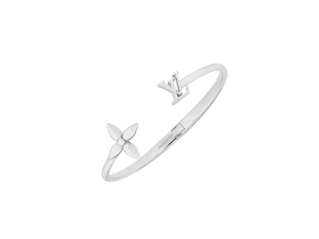 Louis Vuitton Louis Vuitton Louisette Signature Bracelet Palladium - view 2