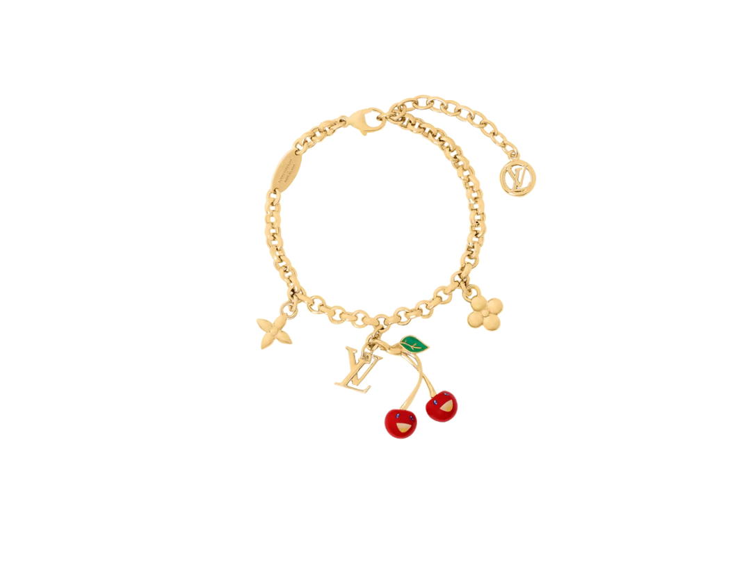 Louis Vuitton Louis Vuitton x Takashi Murakami Cerise Bracelet In Gold-Toned Metal