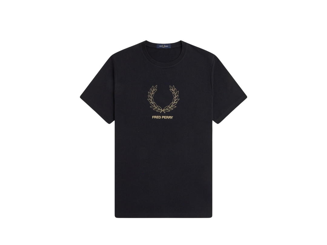 Fred Perry Fred Perry Outline Laurel Wreath T-Shirt Black