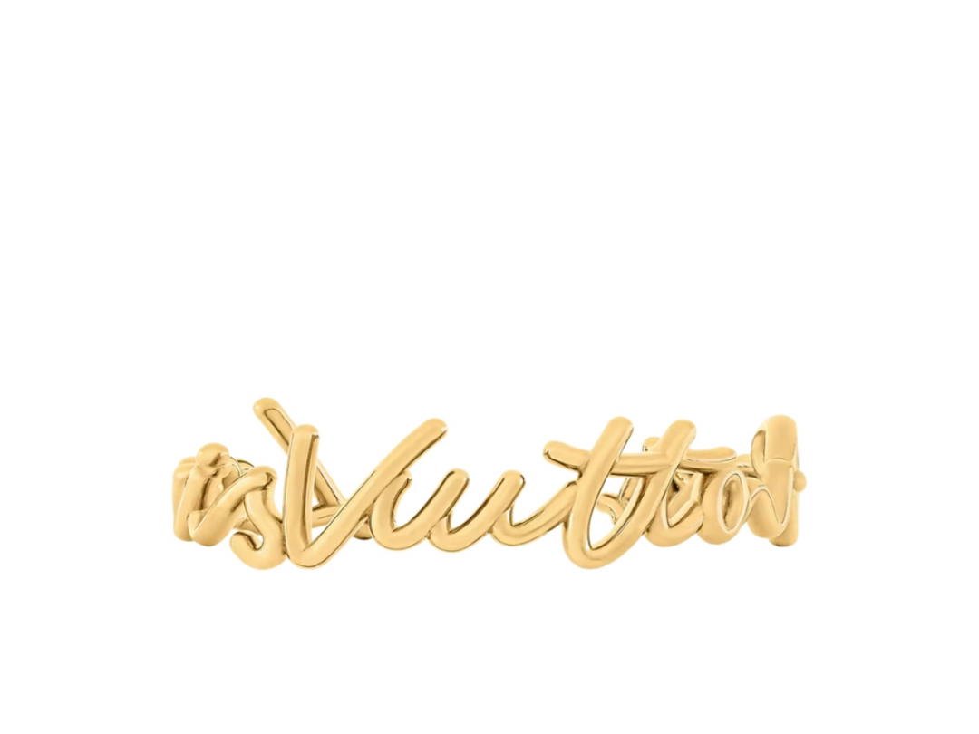 Louis Vuitton Louis Vuitton LV Script Bracelet Gold