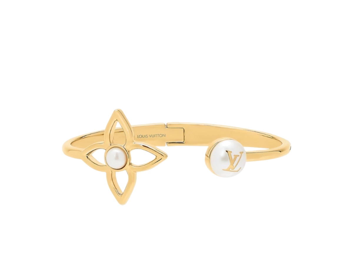 Louis Vuitton Louis Vuitton Pearly Flower Bracelet Gold