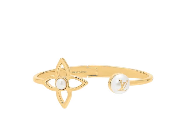 Louis Vuitton Louis Vuitton Pearly Flower Bracelet Gold - view 1