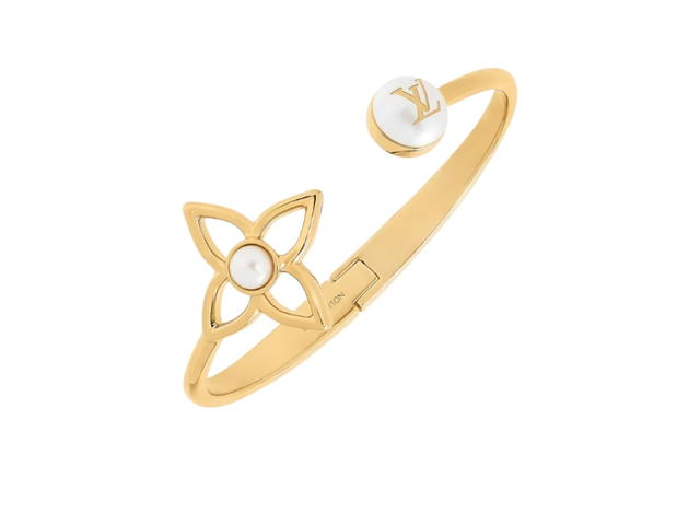 Louis Vuitton Louis Vuitton Pearly Flower Bracelet Gold - view 2