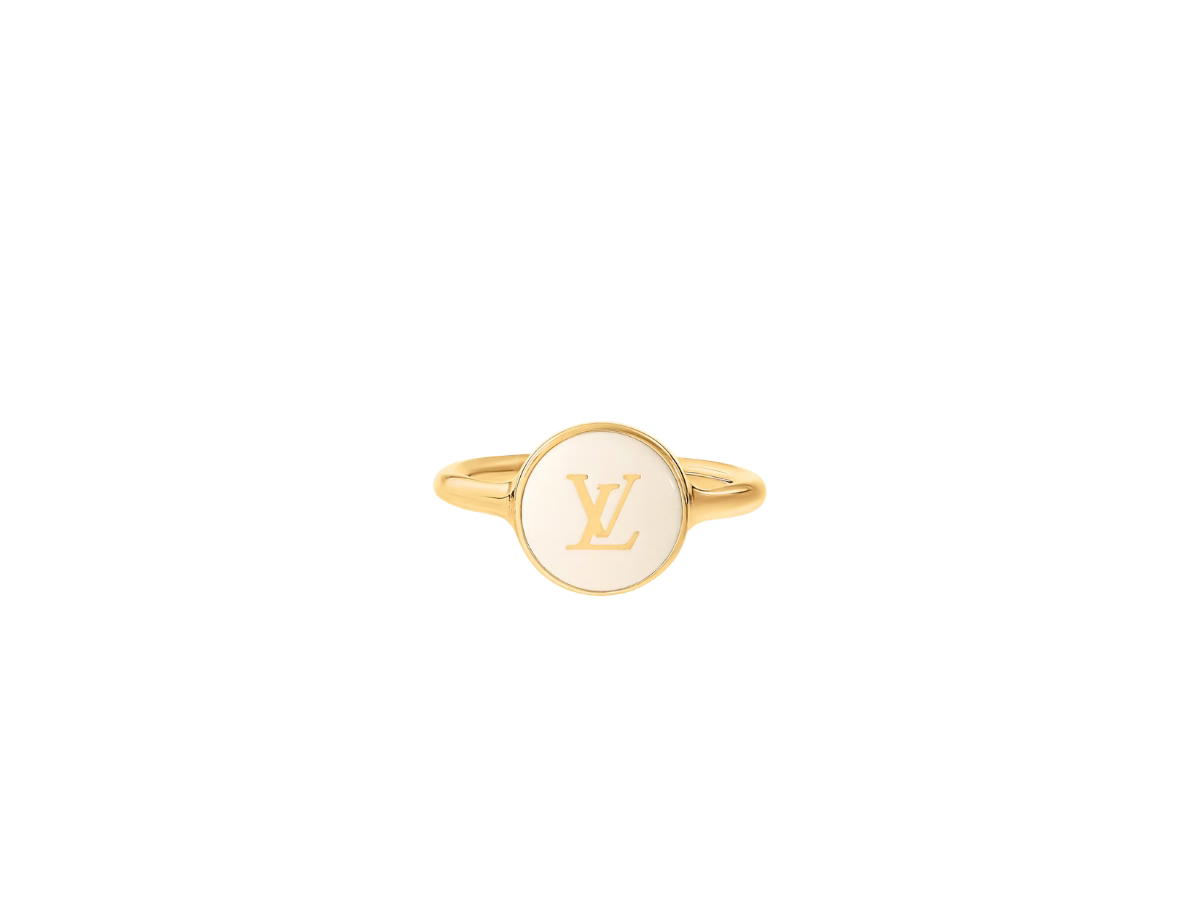 Buy Louis Vuitton LV Pearly Confetti Ring White at Sasom – Authentic and Ready to Ship