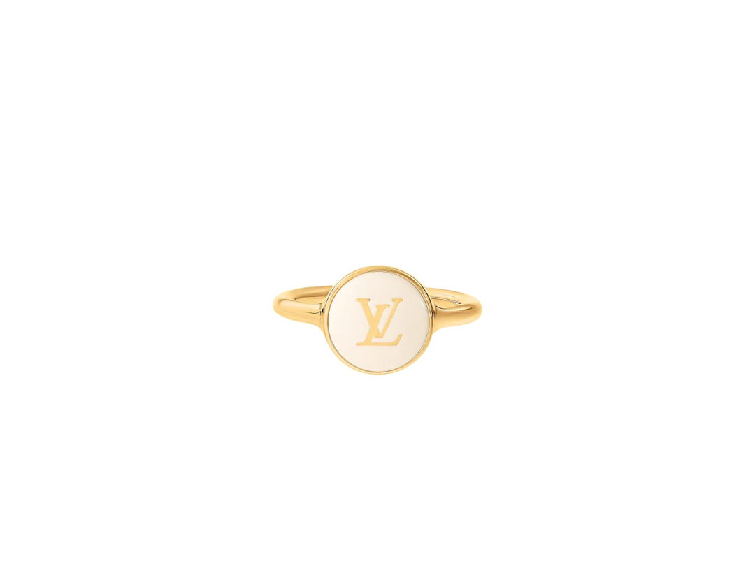 Louis Vuitton Louis Vuitton LV Pearly Confetti Ring White