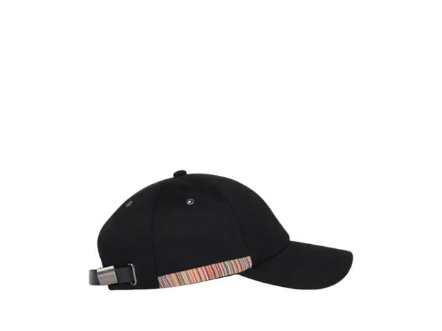 Paul Smith Paul Smith Signature Stripe Trim Baseball Cap Black - view 2