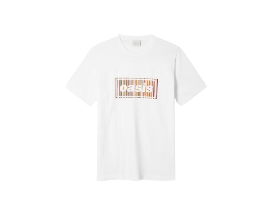 Paul Smith Paul Smith x Oasis Signature Stripe Logo T-Shirt White