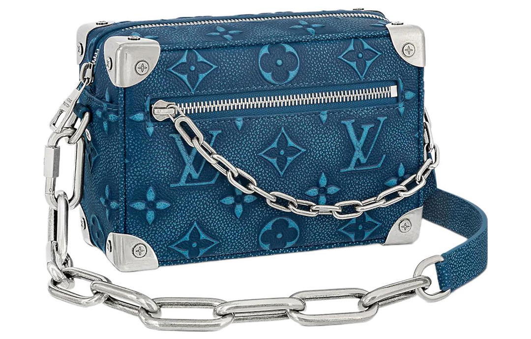 Louis Vuitton Louis Vuitton Soft Trunk Box Bag Mini Blue