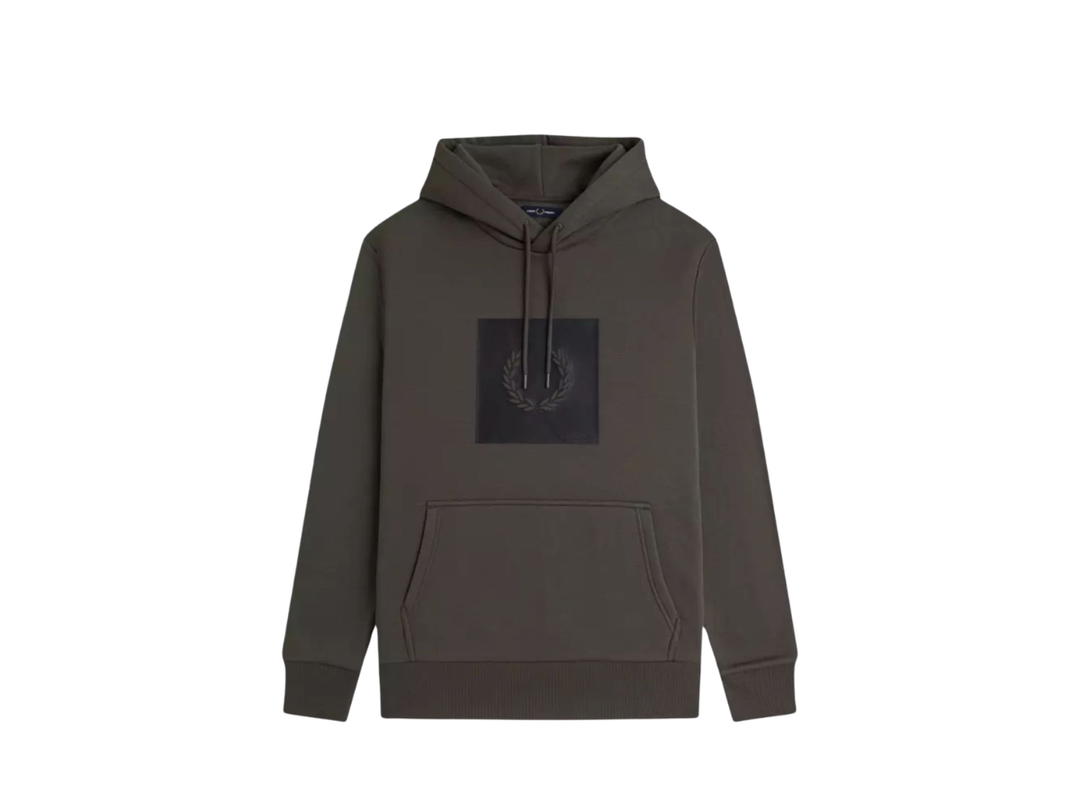 Fred Perry Fred Perry Box Graphic Hoodie Green