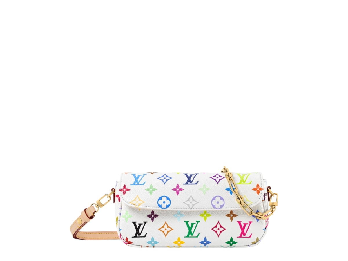 Louis Vuitton Louis Vuitton X Takashi Murakami Ivy Chain Wallet White Multicolor