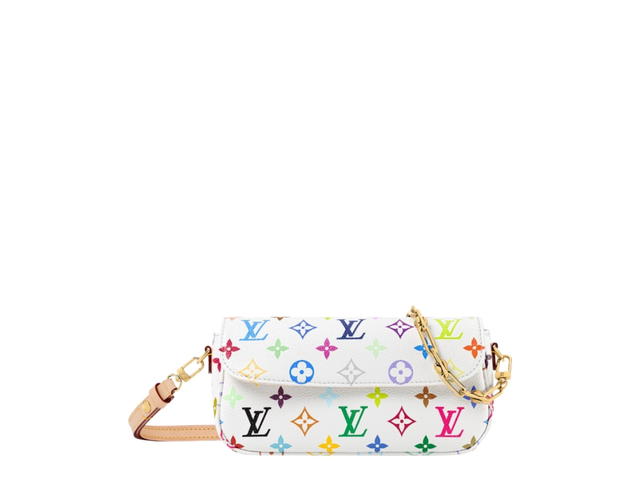 Louis Vuitton Louis Vuitton X Takashi Murakami Ivy Chain Wallet White Multicolor - view 1