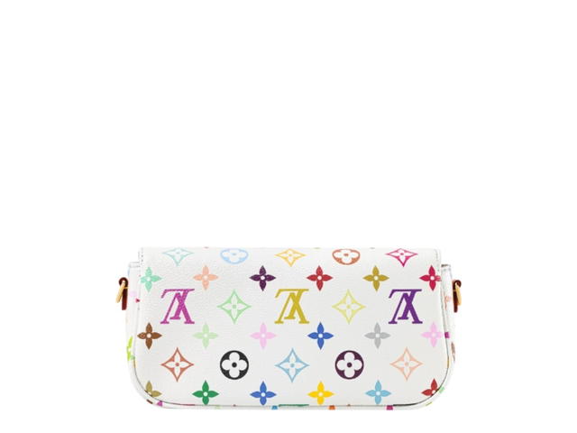 Louis Vuitton Louis Vuitton X Takashi Murakami Ivy Chain Wallet White Multicolor - view 2