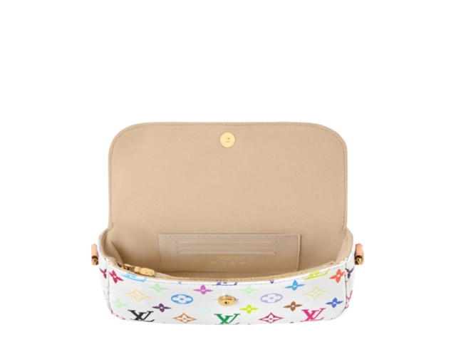 Louis Vuitton Louis Vuitton X Takashi Murakami Ivy Chain Wallet White Multicolor - view 3