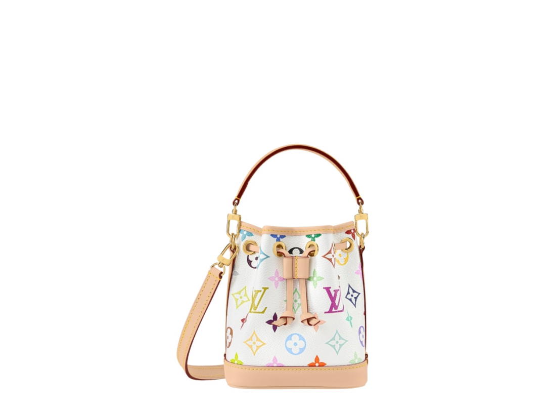 Louis Vuitton Louis Vuitton X Takashi Murakami Nano Noé Bag White Multicolor