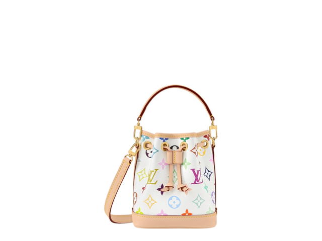 Louis Vuitton Louis Vuitton X Takashi Murakami Nano Noé Bag White Multicolor - view 1