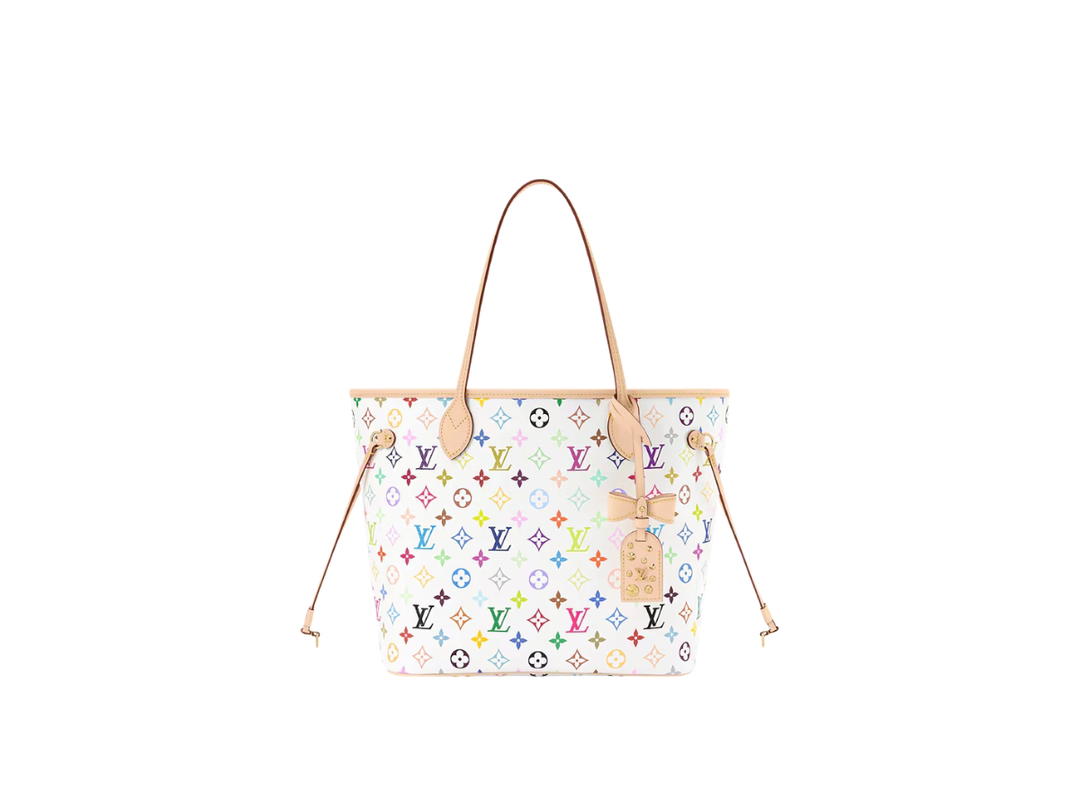 Louis Vuitton Louis Vuitton Neverfull MM White