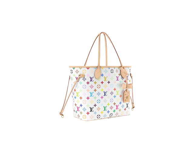 Louis Vuitton Louis Vuitton Neverfull MM White - view 2