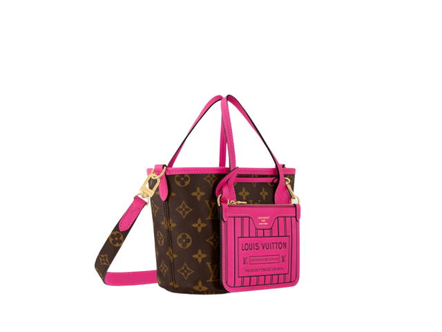 Louis Vuitton Louis Vuitton Neverfull Bandoulière Inside Out BB Rose Pondichery - view 2