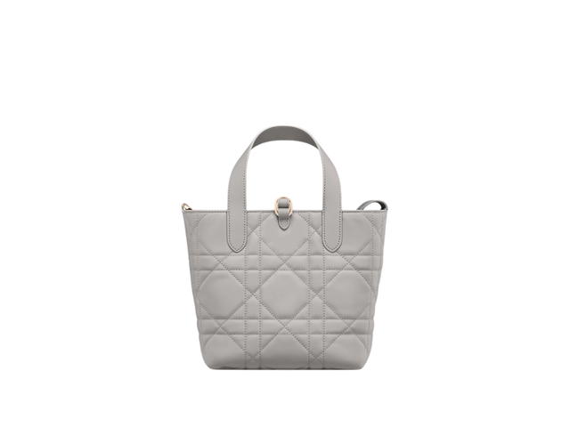 Dior Dior Small Toujours Vertical Tote Bag Gray Macrocannage - view 2