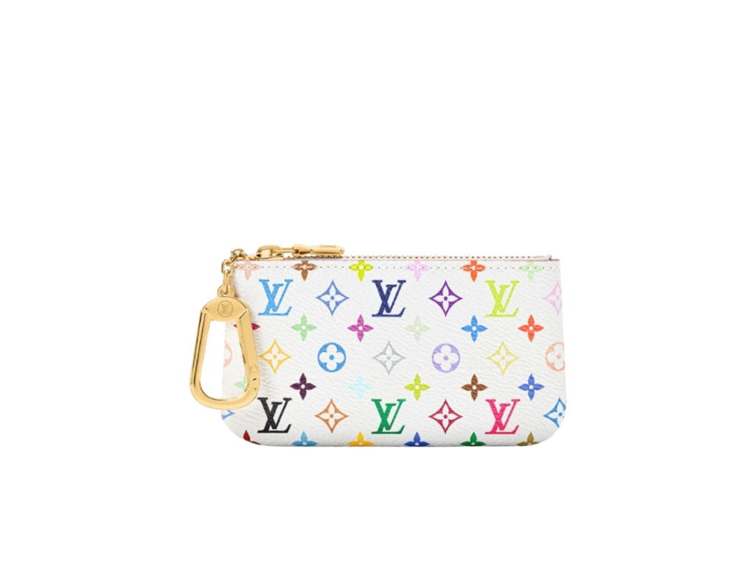Louis Vuitton Louis Vuitton X Takashi Murakami Key Pouch White Multicolor