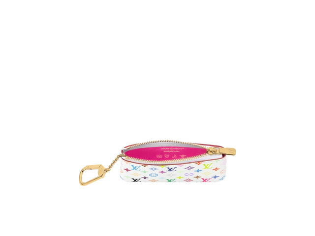 Louis Vuitton Louis Vuitton X Takashi Murakami Key Pouch White Multicolor - view 3