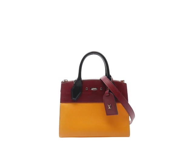 Louis Vuitton Louis Vuitton Mini City Steamer Two-Way Handbag Yellow Brown - view 1