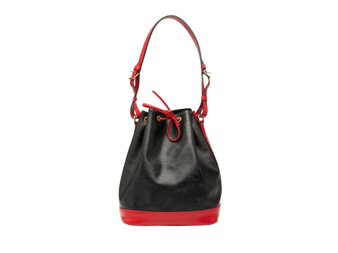 Louis Vuitton Louis Vuitton Noe Epi Leather Black Red