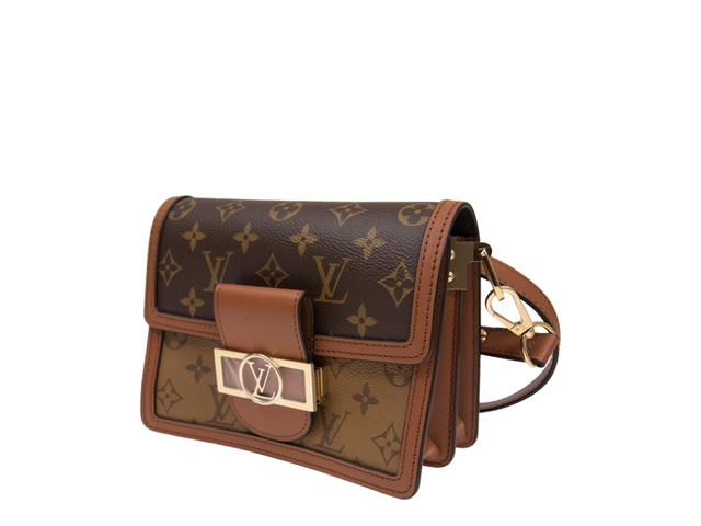 Louis Vuitton Louis Vuitton Mini Dauphine Monogram Reverse Canvas Shoulder Bag Brown - view 2