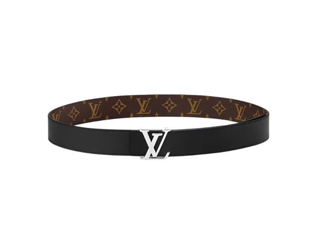Louis Vuitton Louis Vuitton LV Initiales 35mm Reversible Belt Monogram Black - view 2